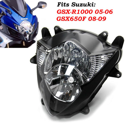 Solidspare GSXR1000 Front Headlight For 2005-2006 Suzuki GSX-R 1000 Headlamp Assembly New