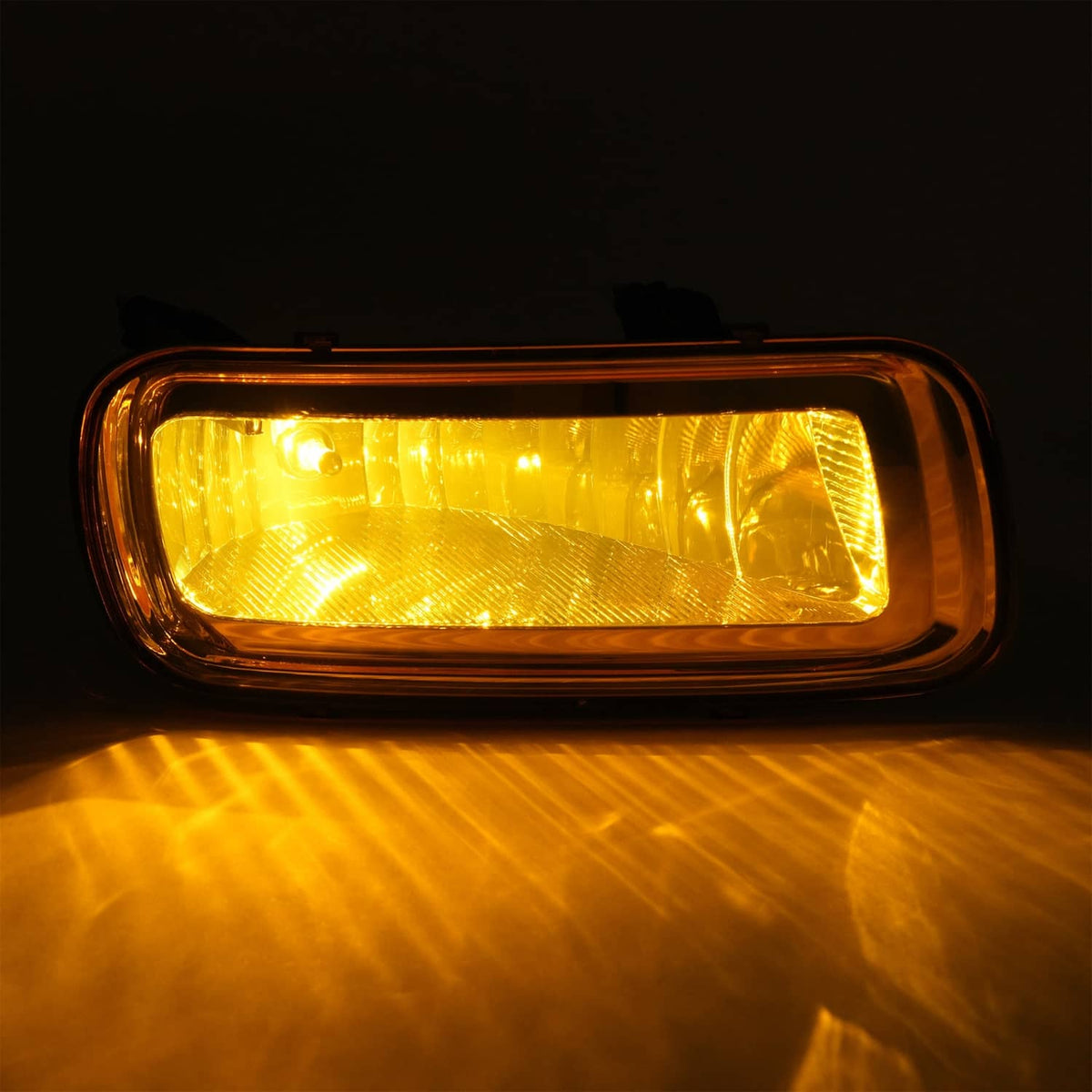 Solid Spare 2PCS Yellow Lens Front Left & Right Fog Lights Lamps For Ford F150 F-150 2004-06