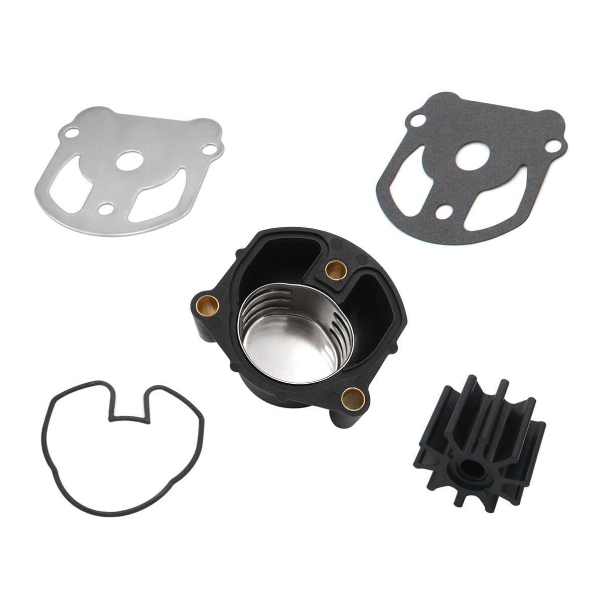 Solid Spare Water Pump Impeller Kit w/ Housing For OMC Cobra 1986-1993 984461 777128 983895