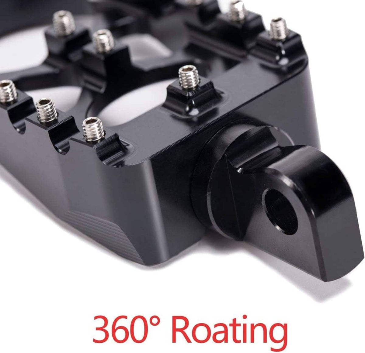 Solid Spare CNC Wide Fat Foot Pegs MX Style Footpegs Fit For Harley Dyna Sportster Bobber