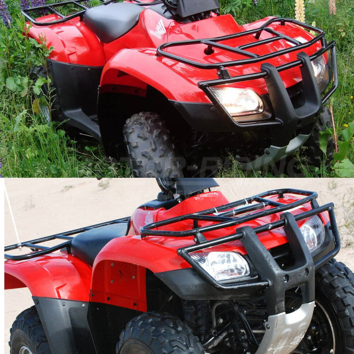 Solidspare For Honda Recon 250 Trx250 TE/TM 2007+ Front Bumper Brush Guard w/ Hardware Kit