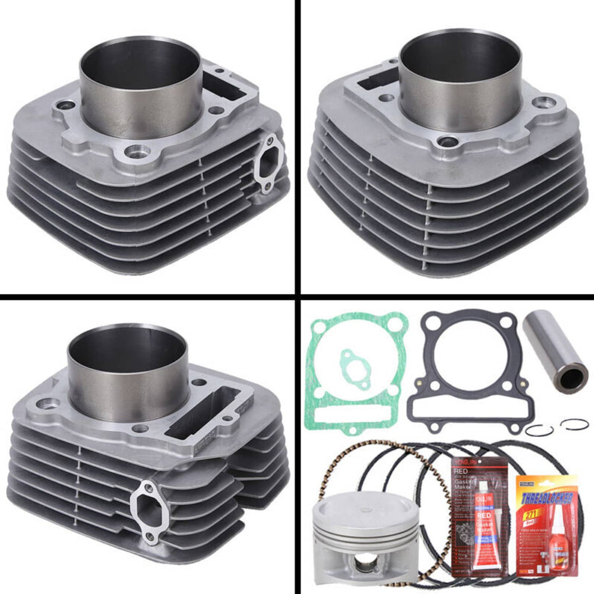 Solidspare Cylinder Piston Top End Gasket Kit for Yamaha Bruin 350 2x4 (YFM350A) 2004-2006