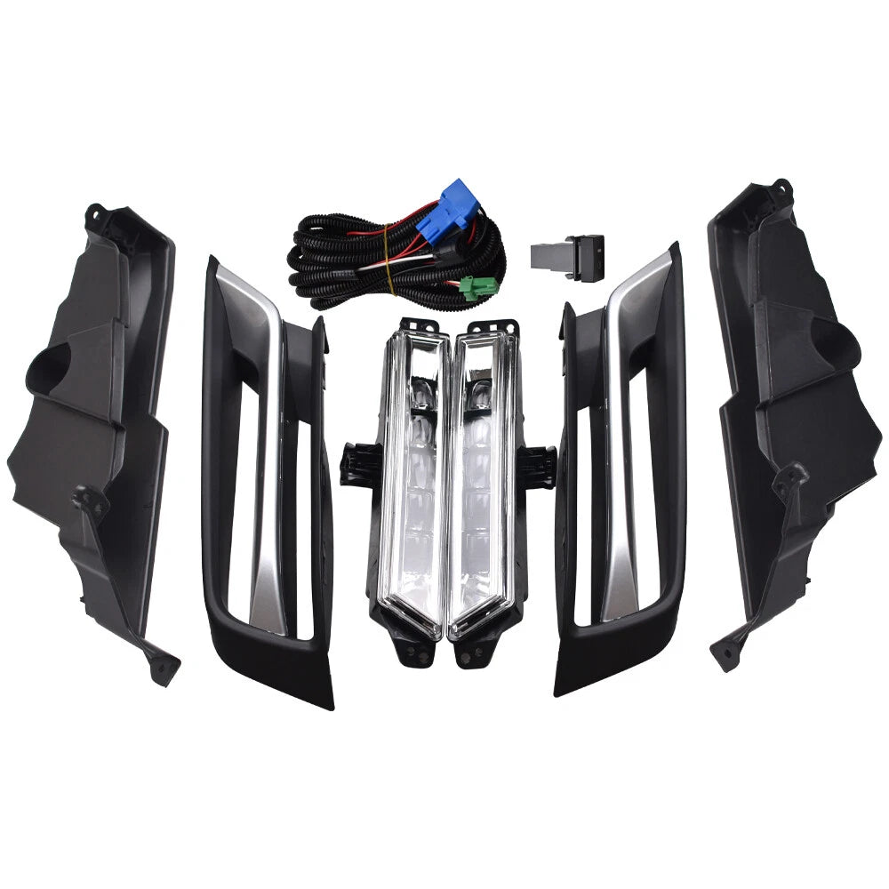 For Honda HR-V HRV 2022 2023 2024 LED Fog Lights Lamps Set W/DRL Left & Right