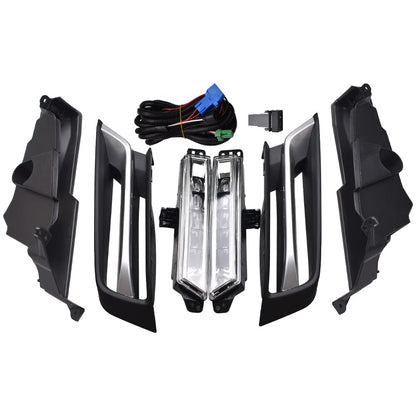 For Honda HR-V HRV 2022 2023 2024 LED Fog Lights Lamps Set W/DRL Left & Right