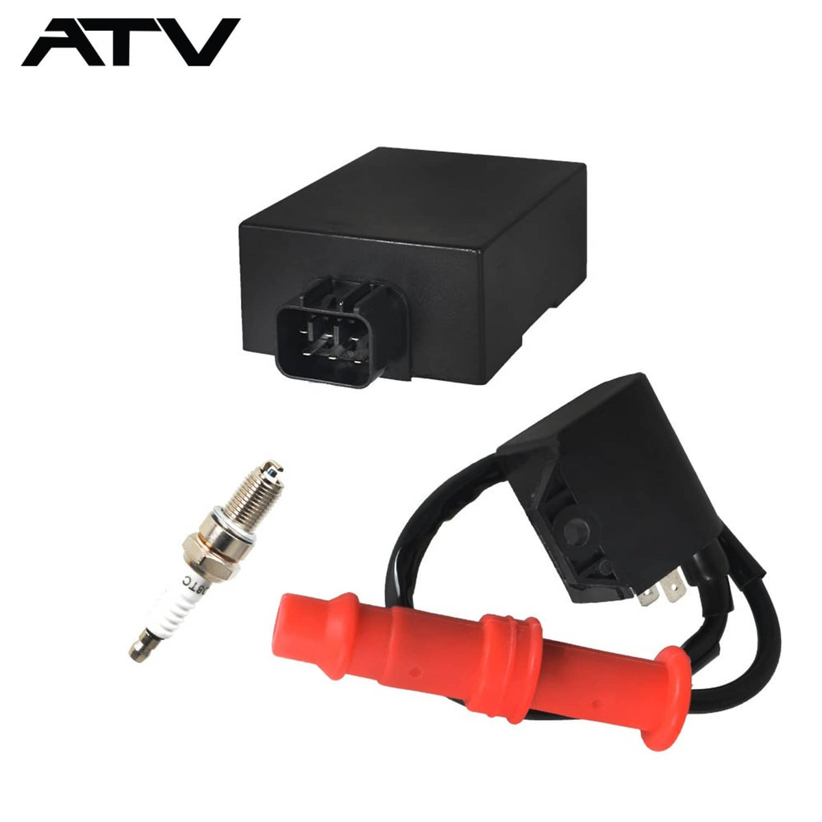 Solidspare 3089238 3089239 Ignition Coil Spark Plug CDI For 2004-14 Polaris RANGER 500 400