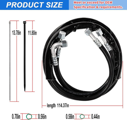 Solidspare C4677 Rear Aux AC Lines Replacement for Caravan & Town and Country 2008-2011