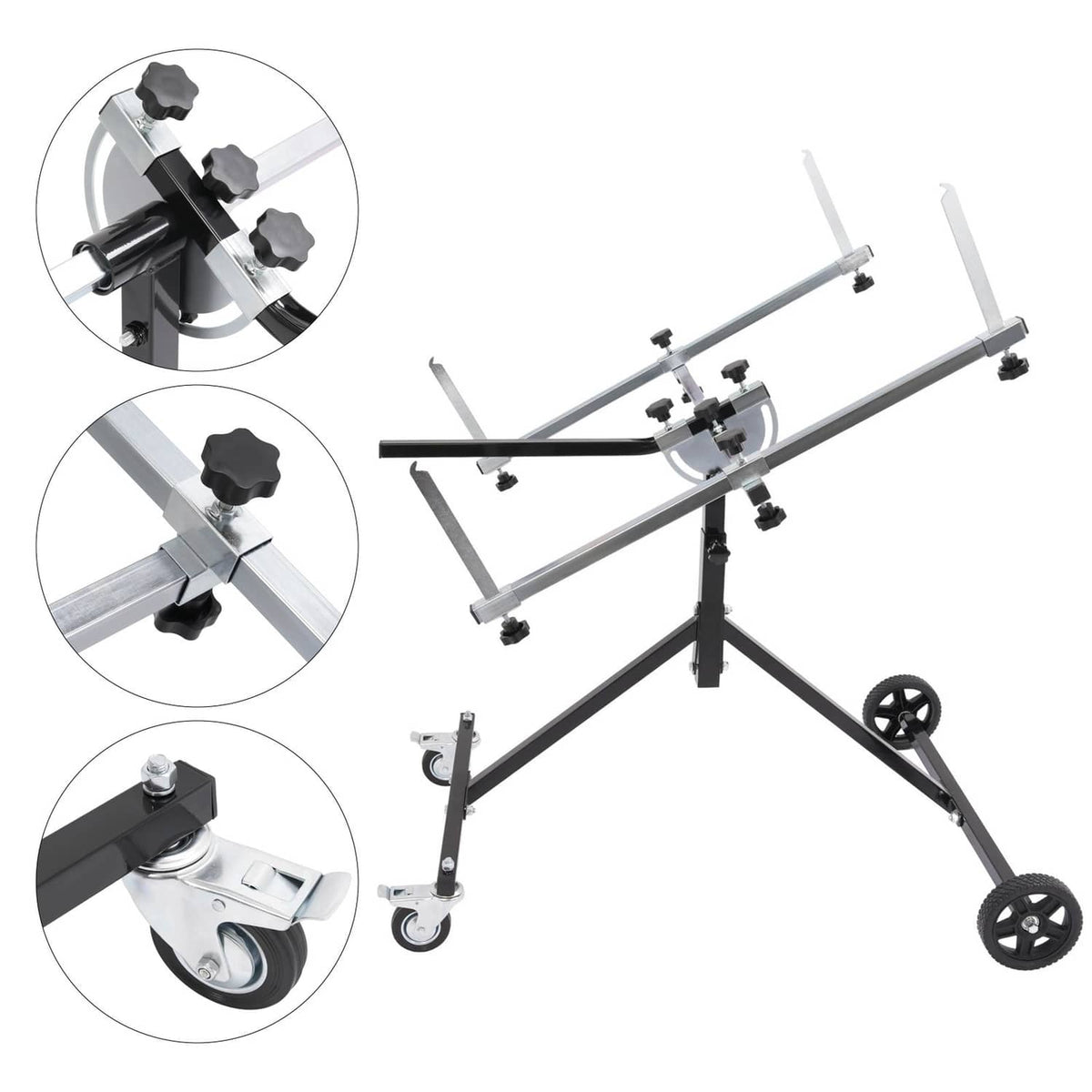 Solid Spare Auto body Paint Stand 180° Rotating Painting Stand Automotive Painting Stand