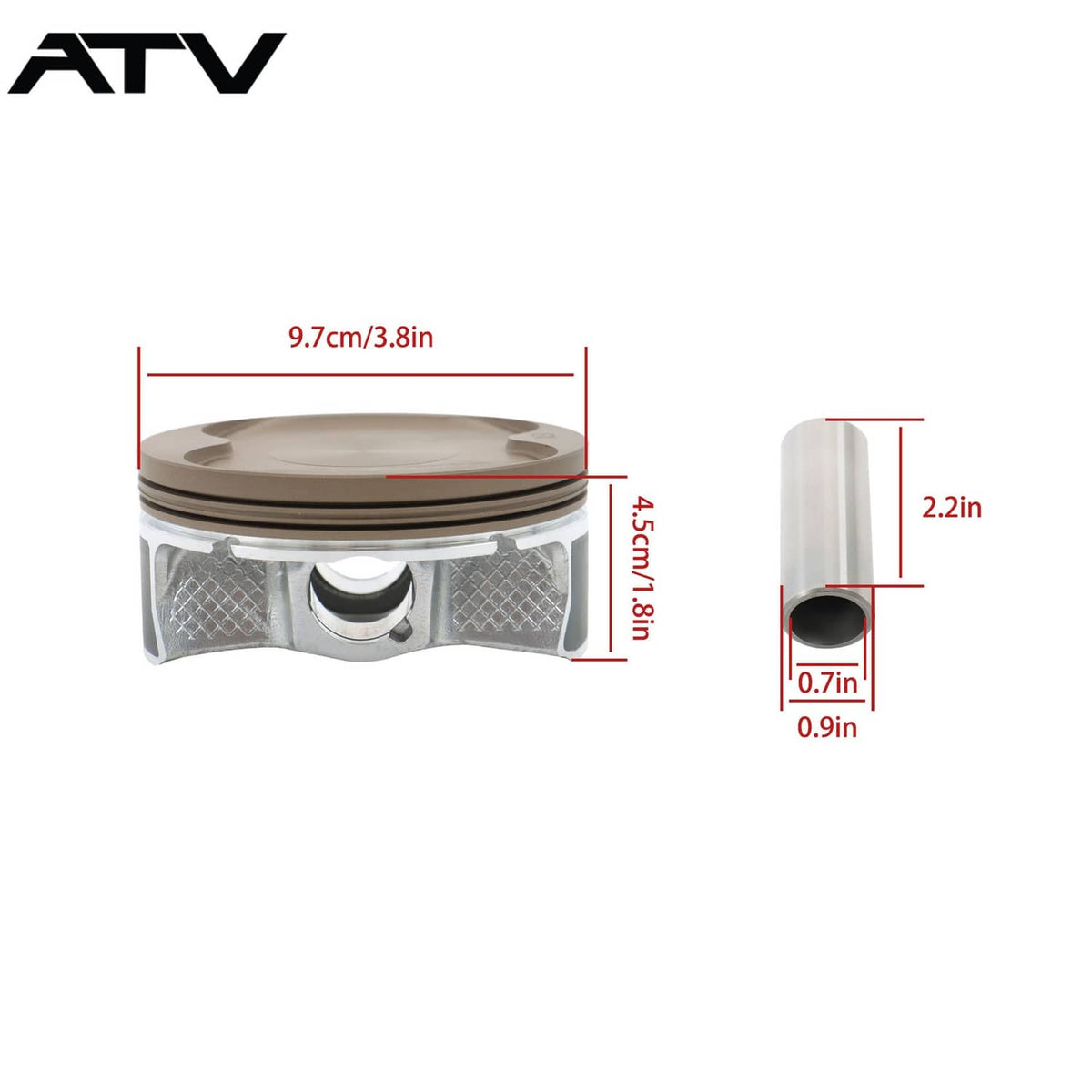 Solidspare Piston Kit For Polaris 570 Sportsman RZR Ranger 50-312K 3022288 2204960 99mm