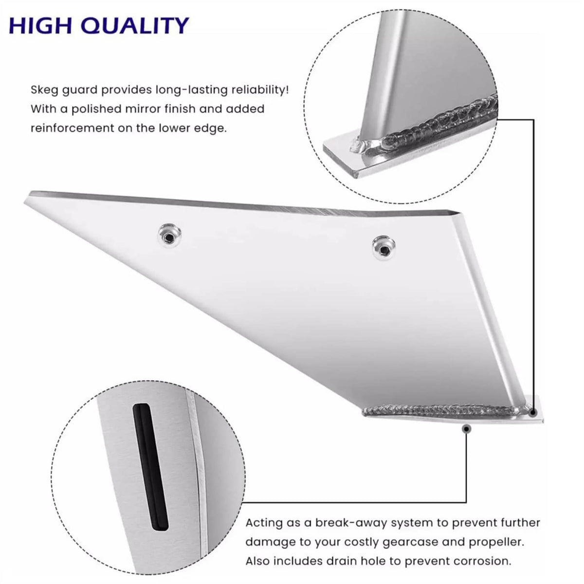 Solid Spare Safe-Skeg 27051 Skeg Guard for MerCruiser Bravo 1 & 3 1990–2023 Protection