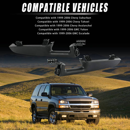 Solidspare Front Door Armrest Handle Left & Right For 99-06 GMC Yukon Chevy Suburban/Tahoe