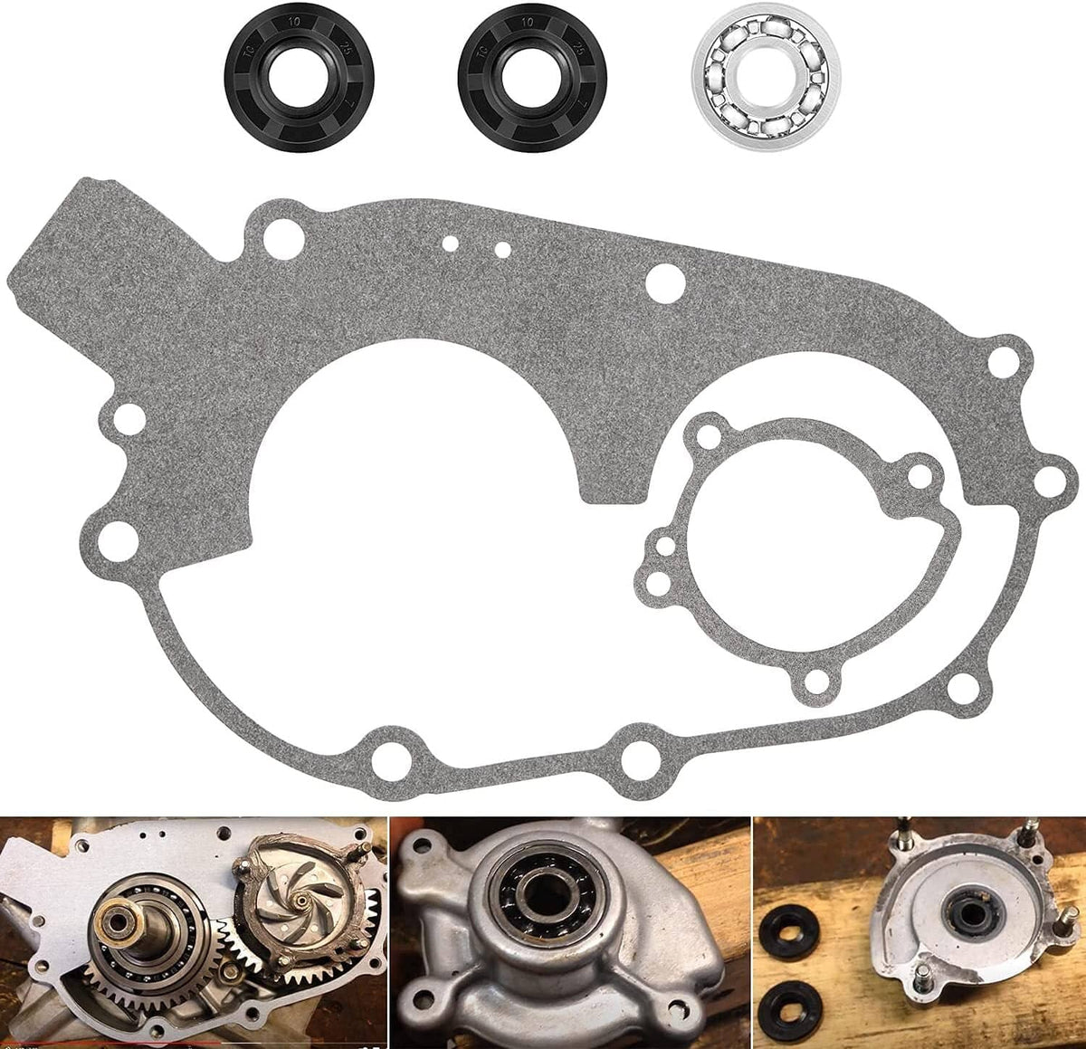 Solid Spare Water Pump Seals & Gaskets Rebuild Kit for Polaris 350L 400 & 400L 2 Stroke