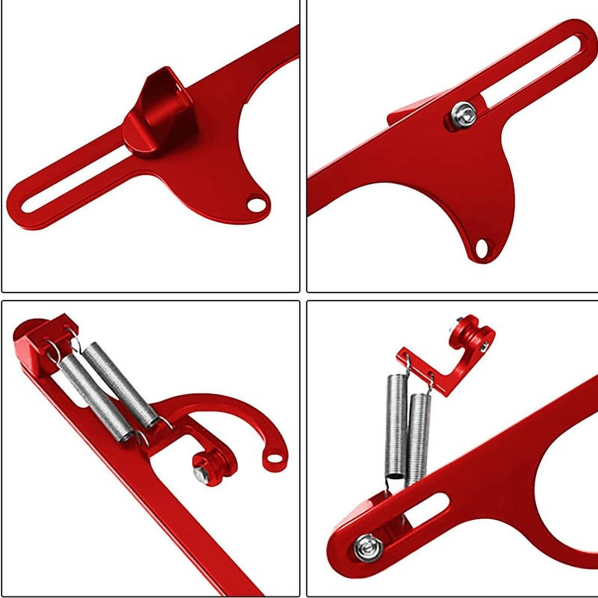 Solidspare RED Aluminum Throttle Cable Carburetor Bracket For 4150 4160 Carb 307 350 SBC