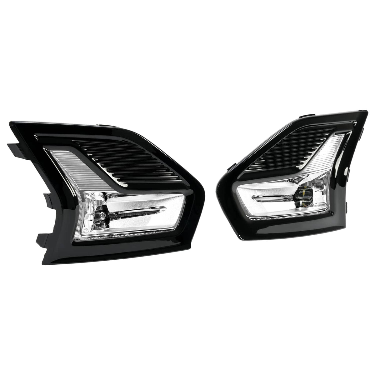 Solid Spare For Ford Fusion 2019-2020 LED Fog Lights Driving Lamps w/Bezel Wiring Left+Right