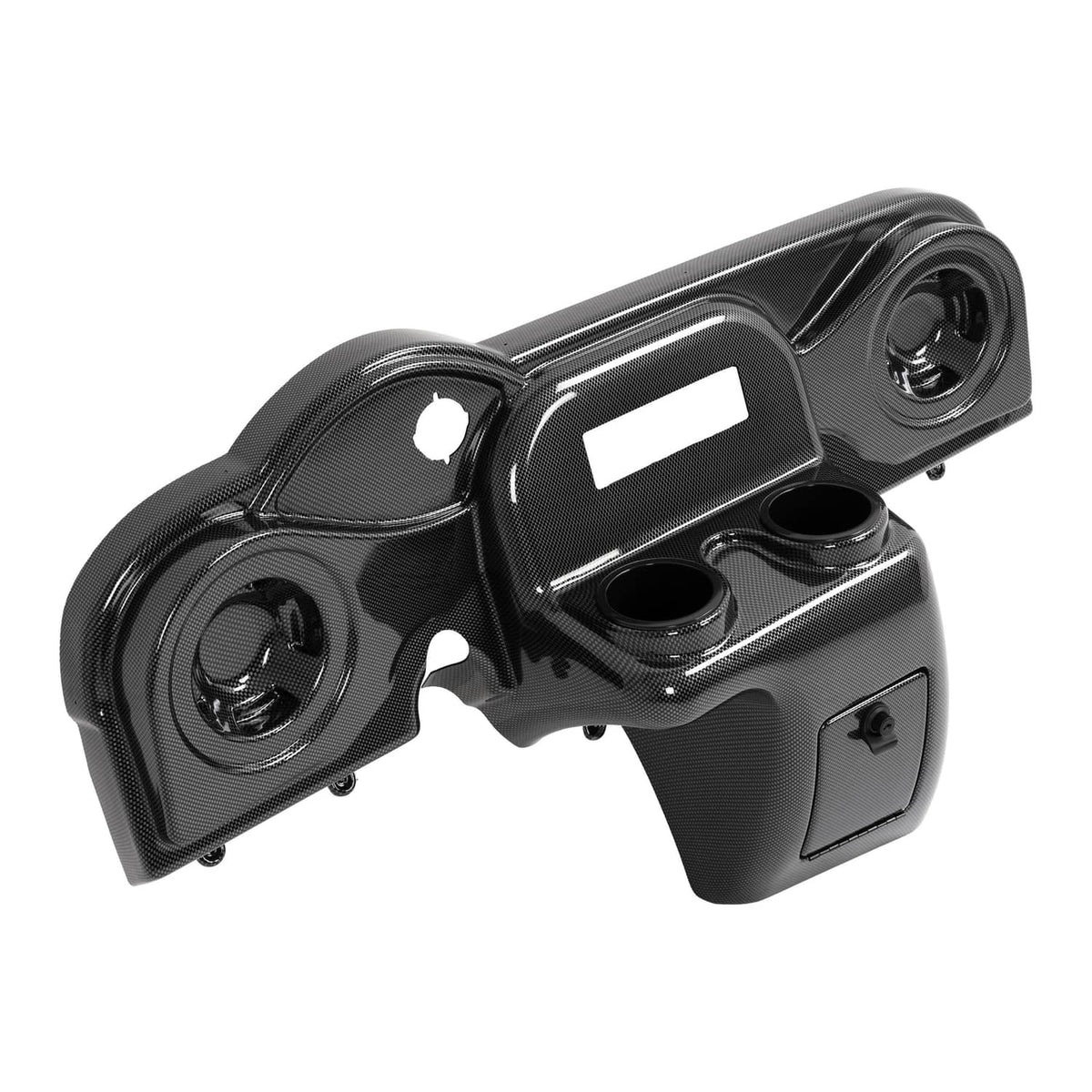Solidspare Golf Cart Carbon Fiber Style Radio & Speaker Dash Cover For EZGO RXV 2008-up