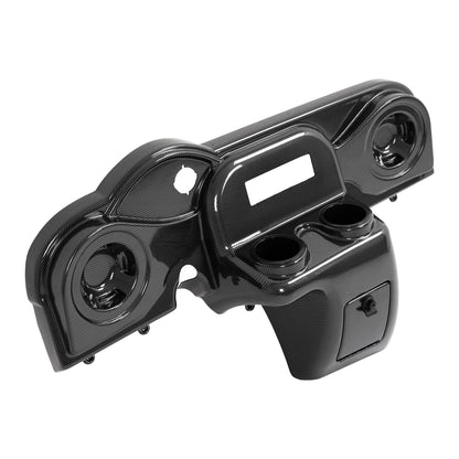 Solidspare Golf Cart Carbon Fiber Style Radio & Speaker Dash Cover For EZGO RXV 2008-up