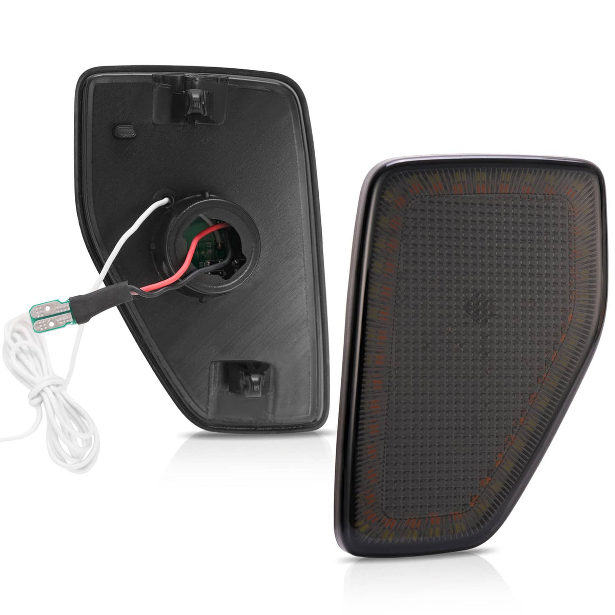 Solid Spare For Hummer H3 05/06-10&H3T 09-10 Smoked Full LED Front Fender Side Marker Lights