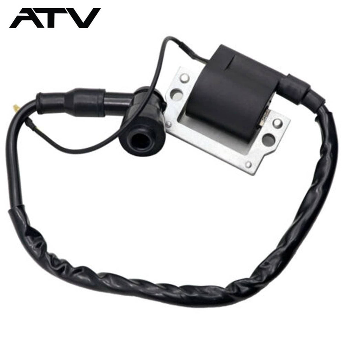 Solidspare NEW Black Ignition Coil For Golf Cart Yamaha G1 J10 1976-1986 ATV