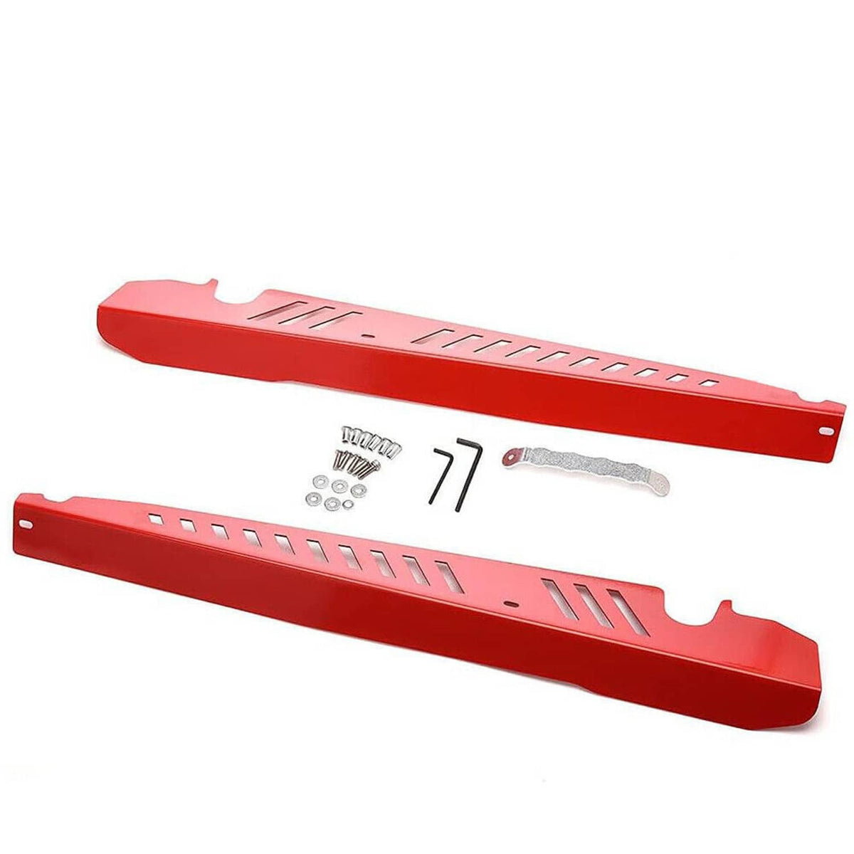 Solidspare Red Performance Fender Shrouds Panel For 2015-2020 Subaru WRX / WRX STI