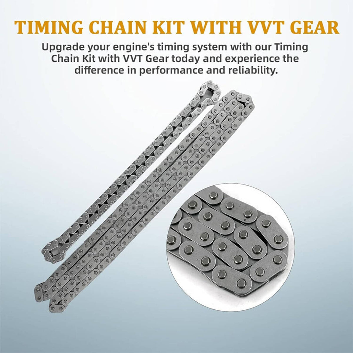 Solidspare Timing Chain Set Exhaust Intake Camshaft Gear For Hyundai Kia Sonata Optima 2.4L