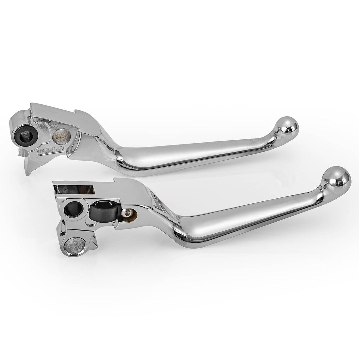 Solidspare 1 Pair Chrome Hand Levers Clutch Brake for Harley Sportster Softail Dyna Touring