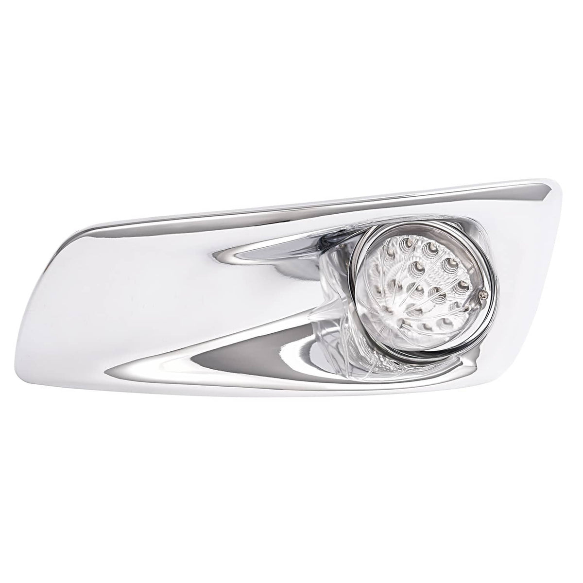 Solid Spare LED Fog Lights Lamp W/Bezel Clear Lens Pair LH & RH For Kenworth T660 2007-2017