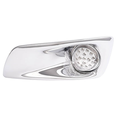 Solid Spare LED Fog Lights Lamp W/Bezel Clear Lens Pair LH & RH For Kenworth T660 2007-2017