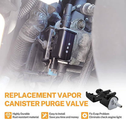 Solidspare For 2007-2013 Chevy Suburban Tahoe Silverado EVAP Canister Purge Valve Solenoid