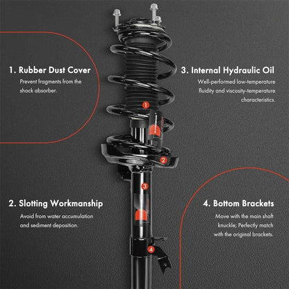 Solidspare Pair Front LH+RH Shock Absorbers w/Electric For 2017-2020 Acura MDX 51610TRXA03