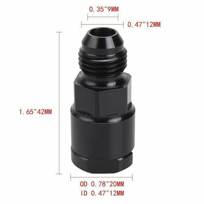 Solidspare 2Pcs 6AN Fuel Adapter Fit For To 3/8 & 5/16 GM Quick Connect W/Thread EFI Female