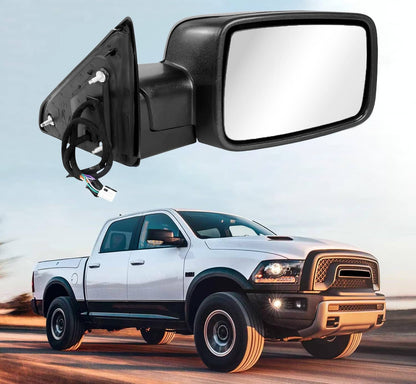 Solidspare Right/Passenger Side For 2013-2019 Ram 1500 Manual Fold+Heated+LED Signal Mirror