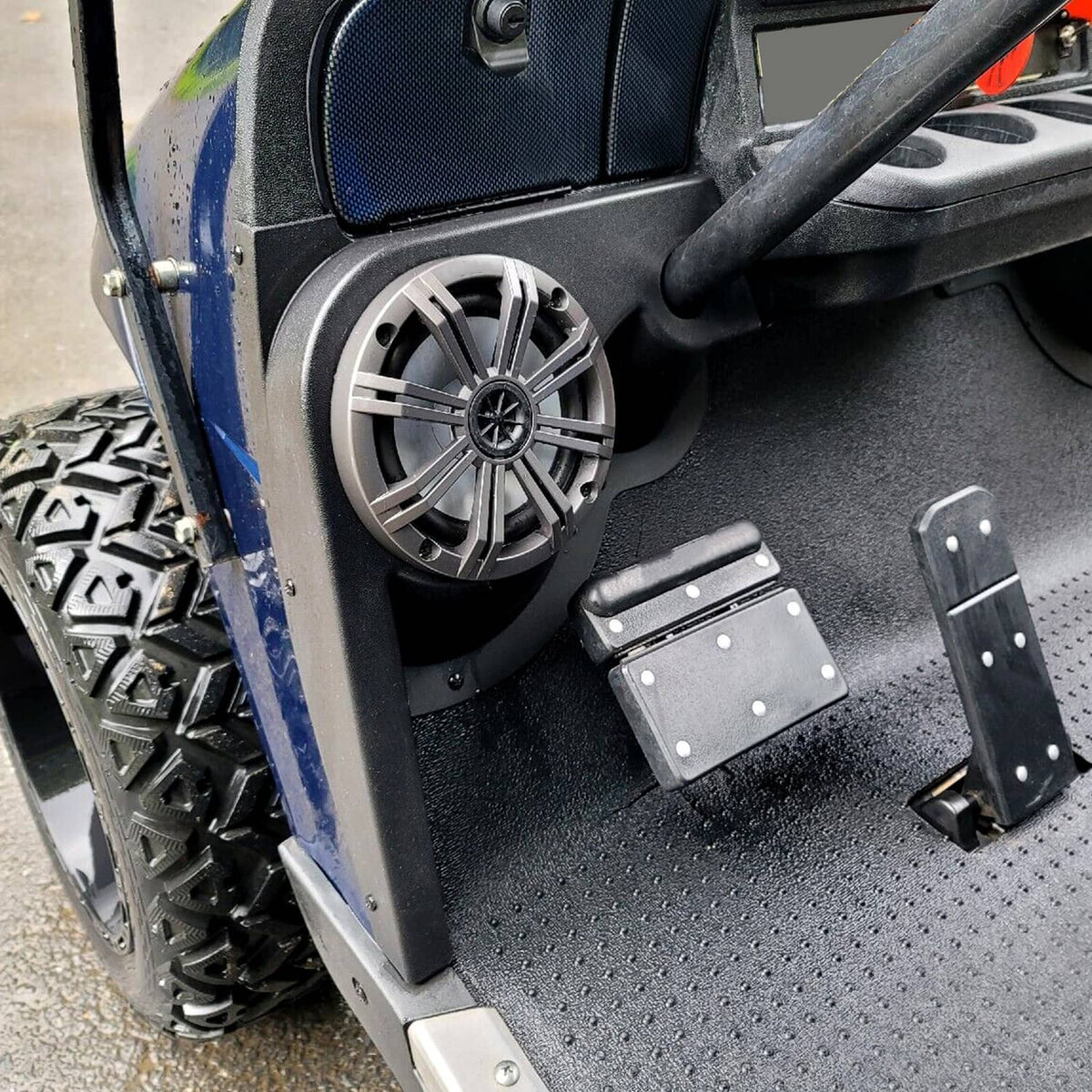 Solidspare For EZGO TXT Golf Cart Speaker Pods Fits 6.5" Speakers Audio Stereo Housings