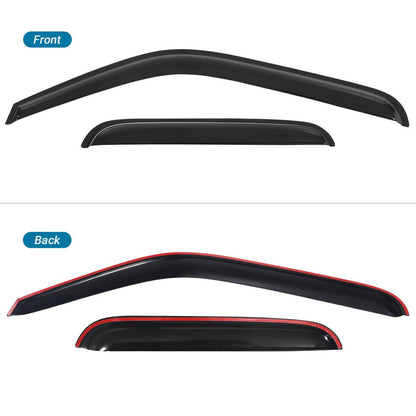 Solidspare Window Visors Rain Sun Guard for 99-06 Chevy Silverado GMC Sierra Extended Cab