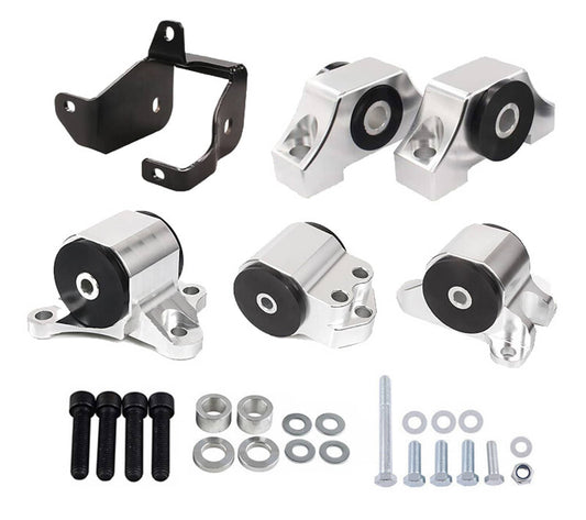 Solidspare Swap Engine Motor Mount 3 Bolt Kit &Torque Mount Kit For 96-00 Civic EK B-Series