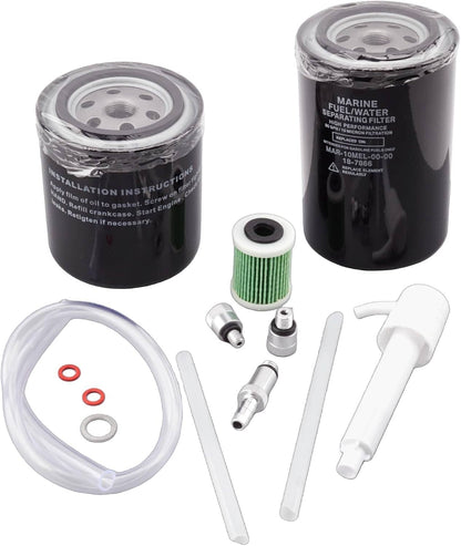 Solid Spare N26-13440 Oil filter & 6P3-24563 Fuel filter Kit Yamaha 200 225 250 300 350 HP
