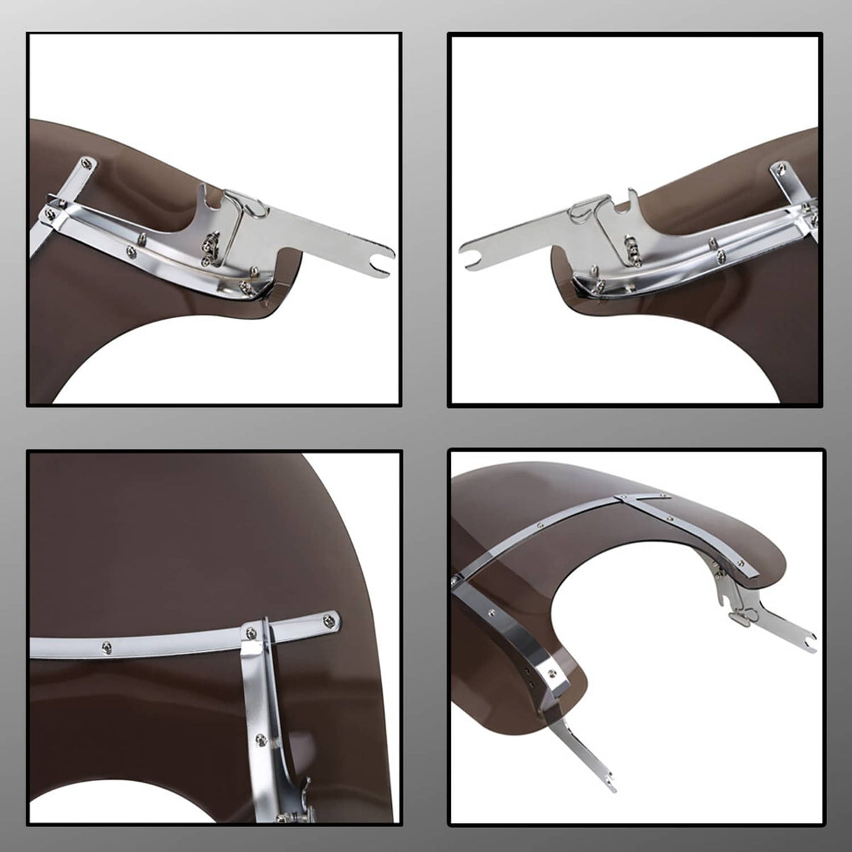 Solidspare Smoke Windshield Windscreen For Harley Touring Road King Freewheeler FLRT 94-24