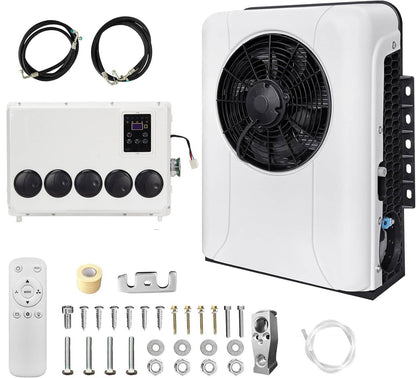 Solidspare 12000BTU 12V Truck Cab Air Conditioner Split AC for Semi Trucks Bus RV Caravan