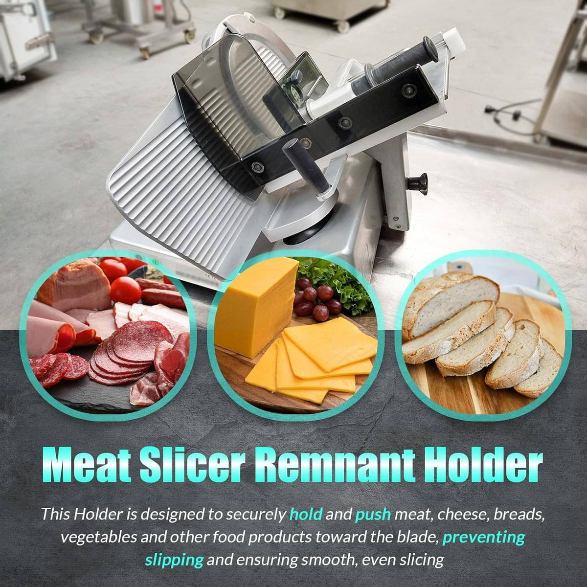 Solidspare Meat Slicer Remnant Holder 60220401708 for Bizerba SE12 SE12D GSP GSPG V12 VS12F