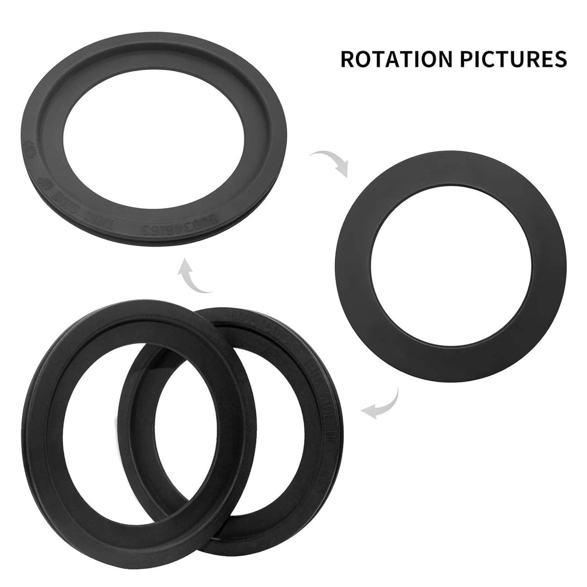 Solid Spare 2Pcs Toilet Flush Ball Seal 385311658 Replacement For Dometic 300 310 320 RV