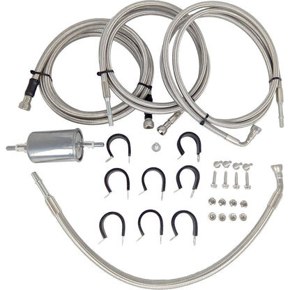 Solid Spare 819-820 Front Fuel Line Fit for Chevrolet 2000-2003 Tahoe V8, Suburban 1500 V8