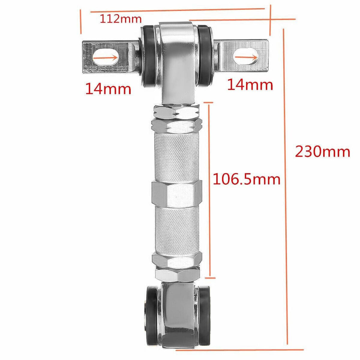 Solidspare 2xRacing Adjustable Rear Suspension Upper Camber Control Arm Rod For Honda Civic