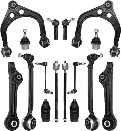 Solidspare 16Pcs Suspension Front Control Arm Kit for 2011-19 Dodge Charger Challenger 300