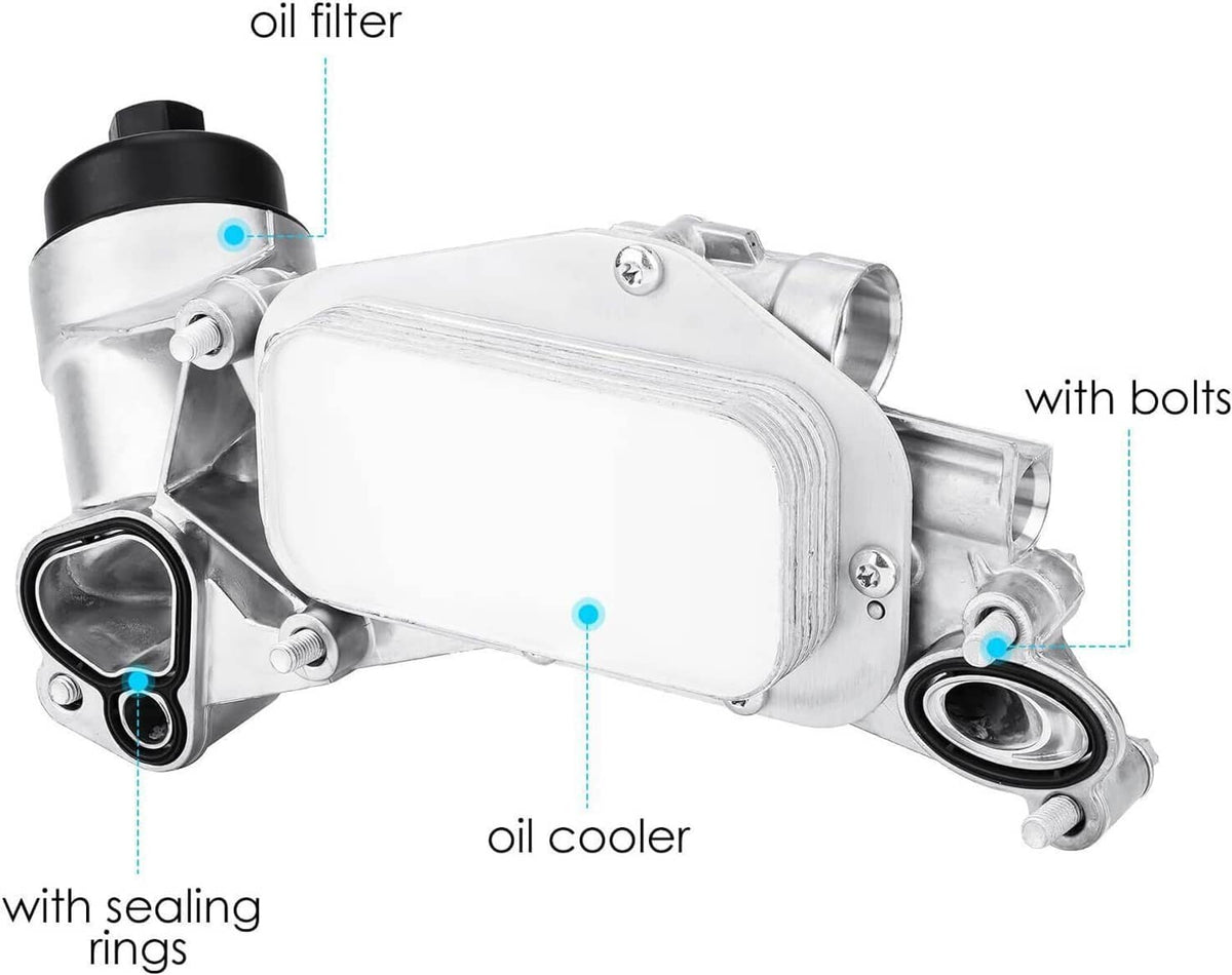 Solidspare Engine Oil Cooler Filter Housing For Chevy Cruze Sonic Aveo 1.6L 1.8L 93186324
