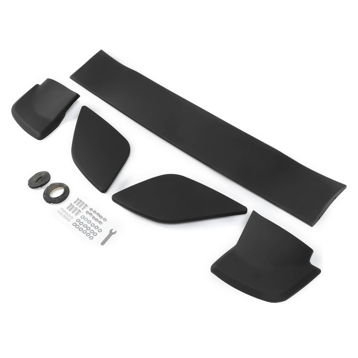 Solid Spare Rear Trunk Spoiler Wing JDM Style Matte Black For Subaru WRX STI 2015-2021 2018