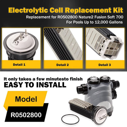 Solidspare for Zodiac R0502800 Nature2 Fusion Soft 700 Replacement Cell Kit for Pools Rings