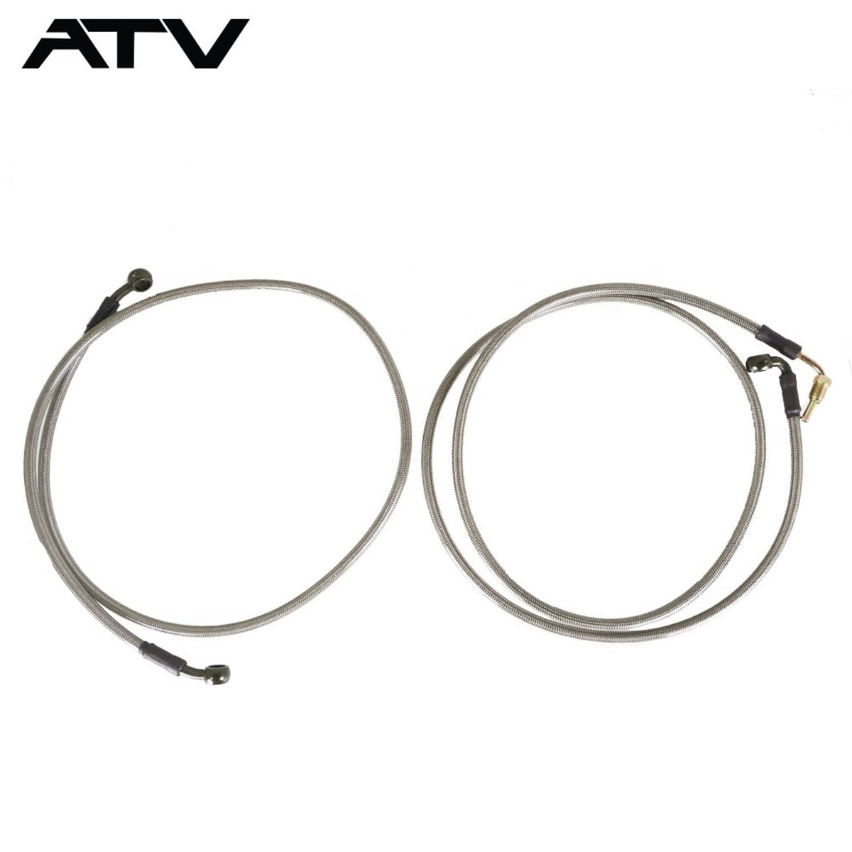 Solidspare Extended Front & Rear Brake Lines Fit for Polaris RZR 800 S 4, RZR XP 900, 570