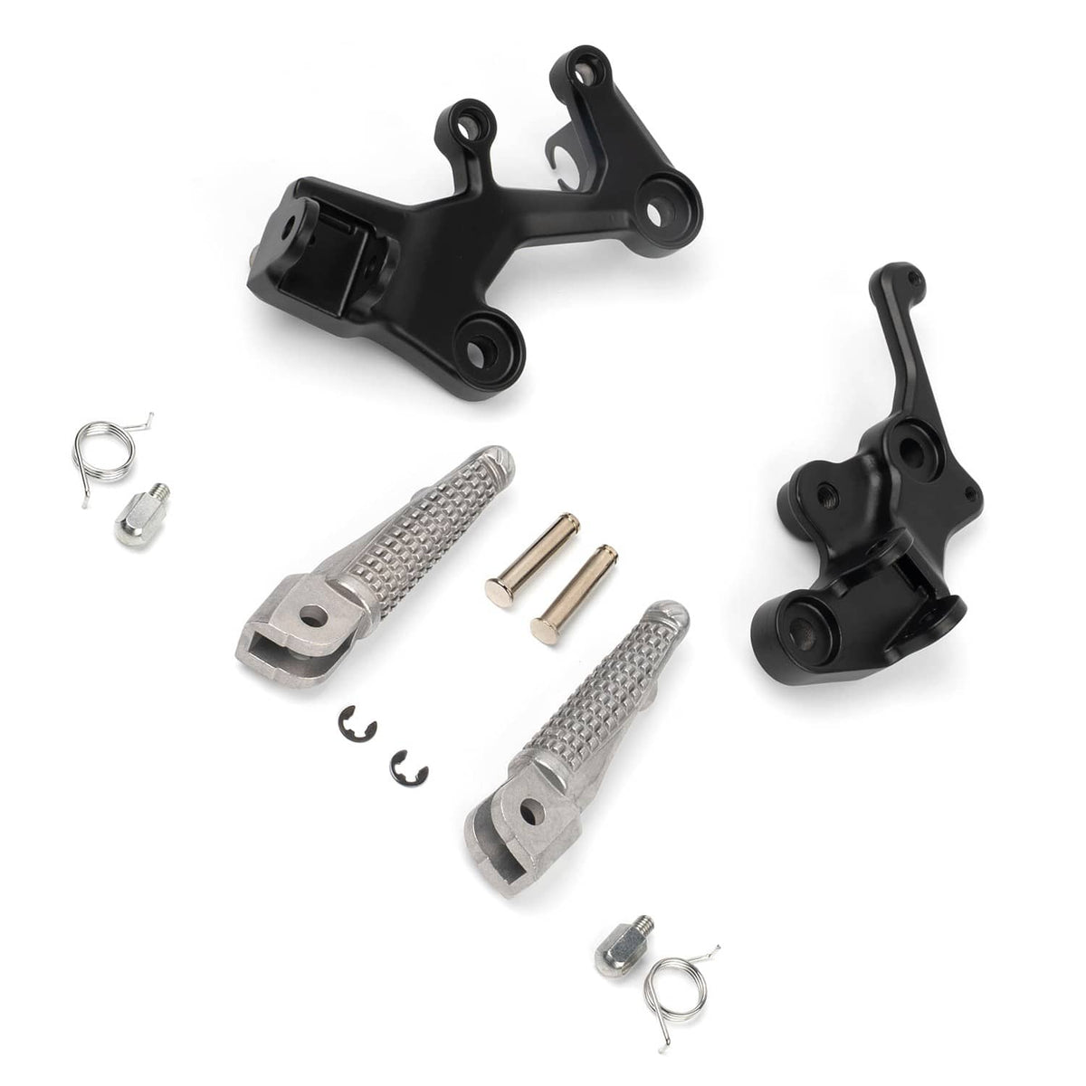 Solidspare Rider Driver Footpegs Bracket Fit For Kawasaki Ninja 400 2018-2024 Z400 2019-24