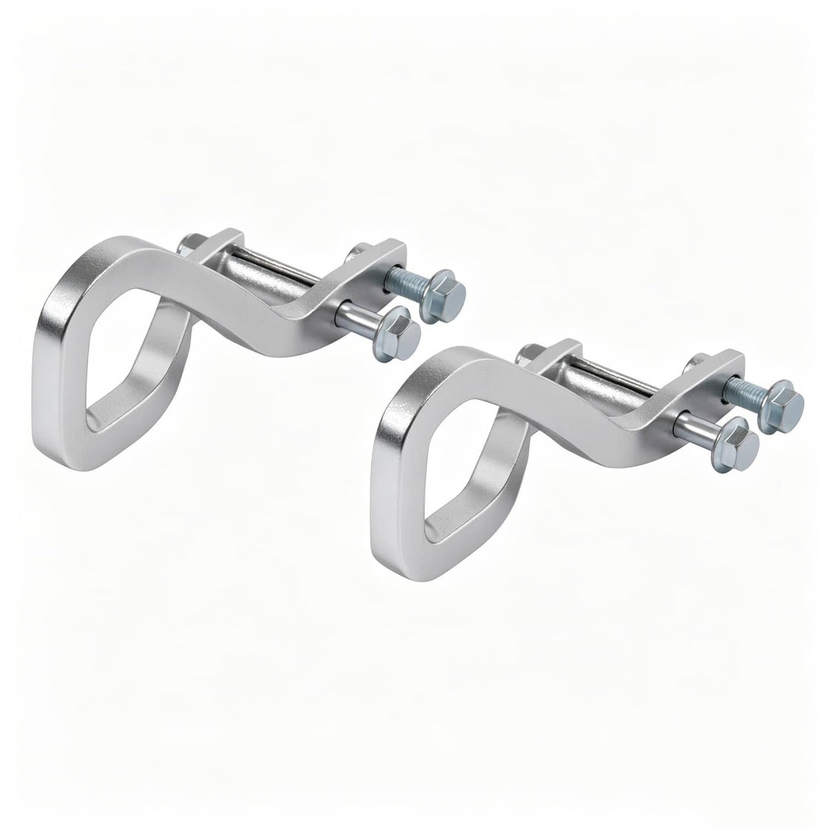 Solid Spare 2X Front Chrome Tow Recovery Hooks w/Bolts #84195902 For GMC Sierra 1500 2019-26