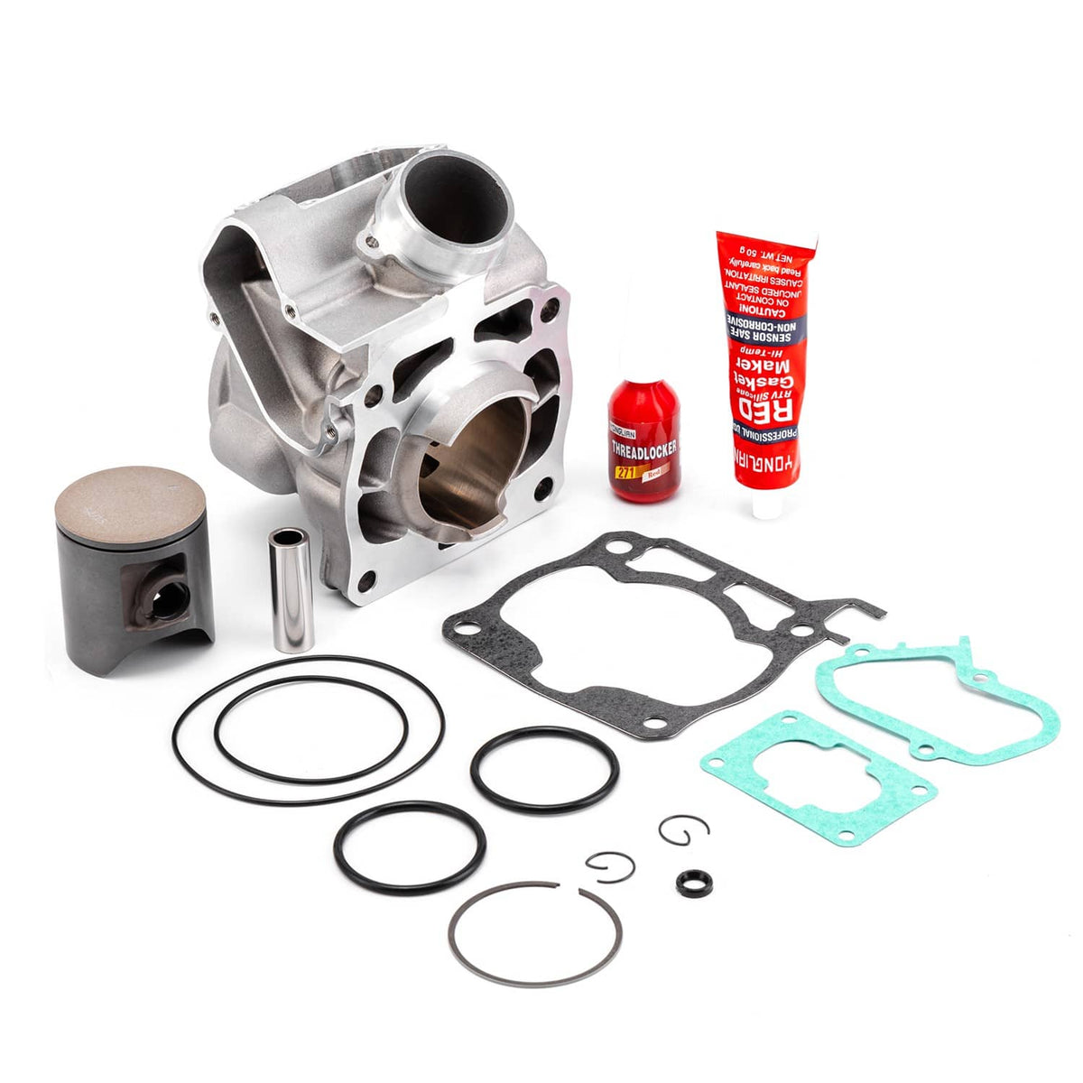 Solidspare COMPLETE TOP END PISTON KIT W/ GASKETS FOR 2005-2021 YAMAHA YZ125 YZ 125