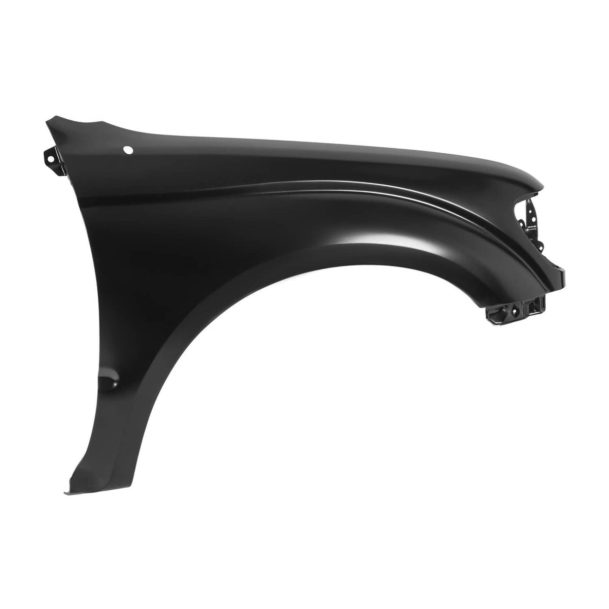 Solid Spare Front Fender For 2001-2004 Toyota Tacoma Passenger Side Black Steel TO1241180