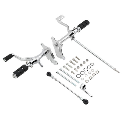 Solidspare Forward Controls Pegs Levers Linkage For Harley Sportster 1200 883 91-03 Chrome